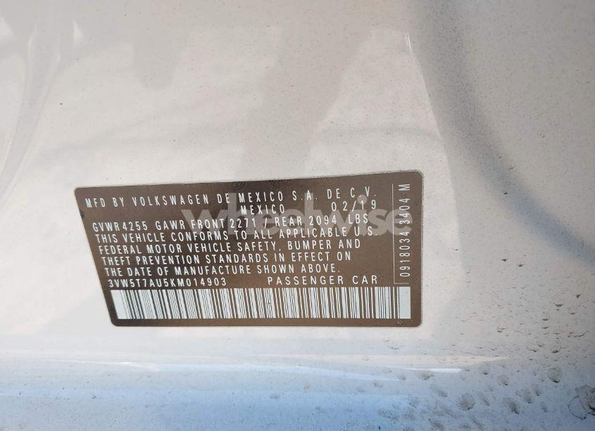 Photo 9 of 2019 Volkswagen Golf GTI 2.0T AUTOBAHN/2.0T RABBIT EDITION/2.0T S/2.0T SE (VIN 3VW5T7AU5KM014903)