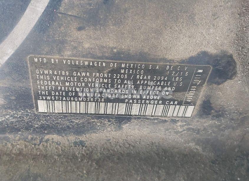 Photo 9 of 2016 Volkswagen Golf GTI S 4-DOOR (VIN 3VW5T7AU6GM036738)