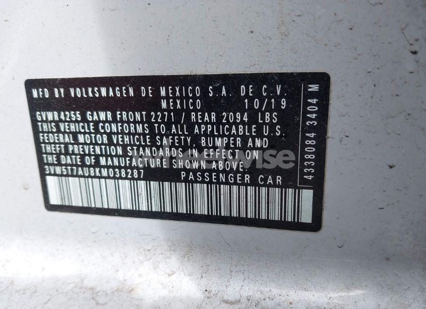 Photo 9 of 2019 Volkswagen Golf GTI 2.0T AUTOBAHN/2.0T RABBIT EDITION/2.0T S/2.0T SE (VIN 3VW5T7AU8KM038287)