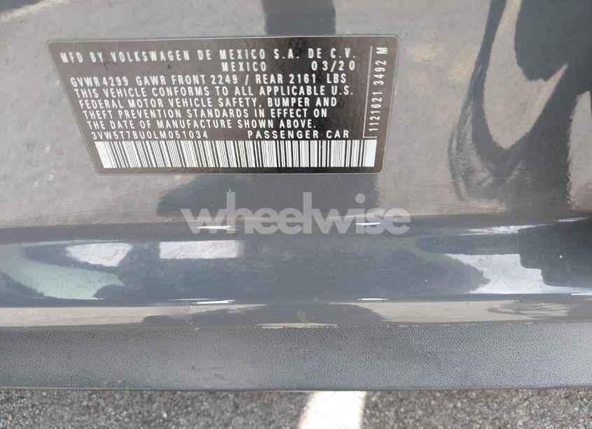 Photo 9 of 2020 Volkswagen Jetta GLI 2.0T AUTOBAHN/2.0T S (VIN 3VW5T7BU0LM051034)