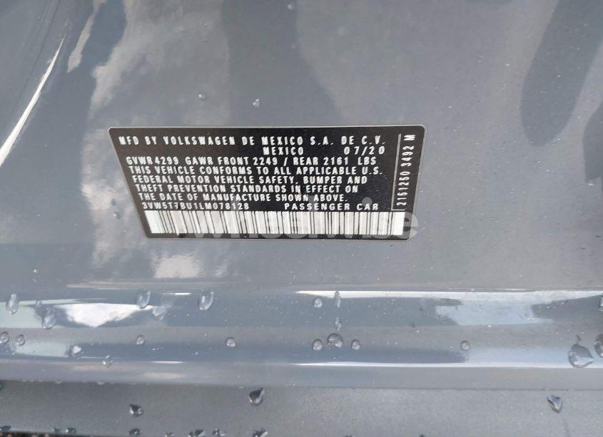 Photo 9 of 2020 Volkswagen Jetta GLI 2.0T AUTOBAHN/2.0T S (VIN 3VW5T7BU1LM078128)