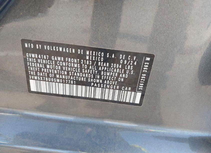 Photo 9 of 2025 Volkswagen Jetta 1.5T S (VIN 3VW5X7BU0SM017761)