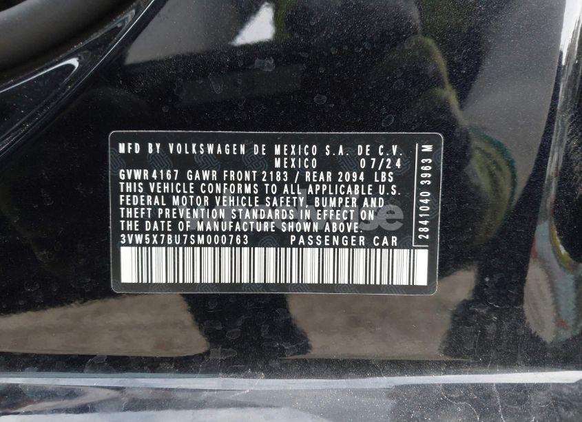 Photo 9 of 2025 Volkswagen Jetta 1.5T S (VIN 3VW5X7BU7SM000763)