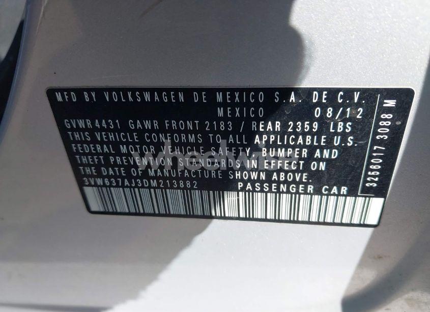 Photo 9 of 2013 Volkswagen Jetta HYBRID SEL PREMIUM (VIN 3VW637AJ3DM213882)