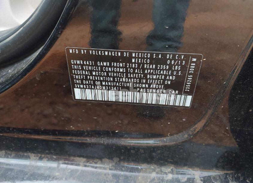 Photo 9 of 2013 Volkswagen Jetta HYBRID SE (VIN 3VW637AJ4DM313411)