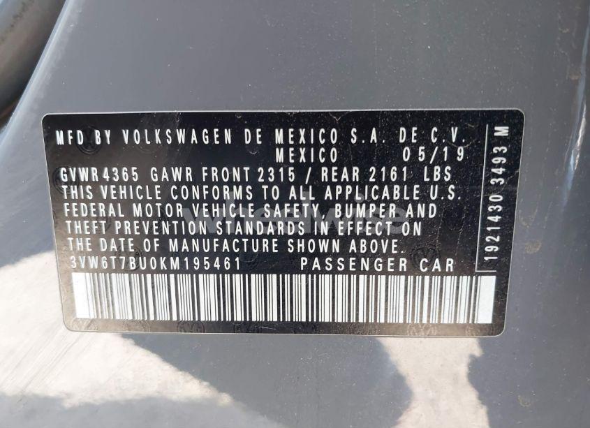 Photo 9 of 2019 Volkswagen Jetta GLI (VIN 3VW6T7BU0KM195461)
