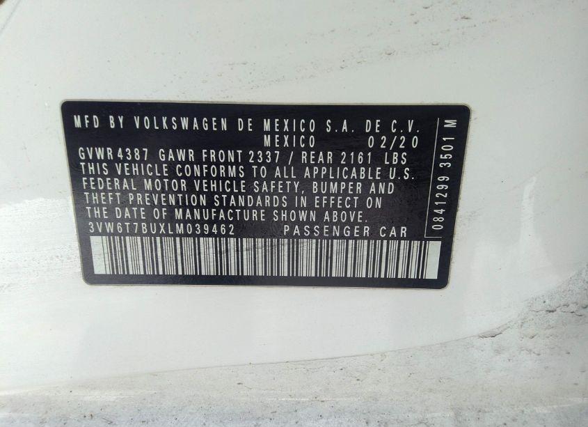 Photo 9 of 2020 Volkswagen Jetta GLI 2.0T AUTOBAHN/2.0T S (VIN 3VW6T7BUXLM039462)