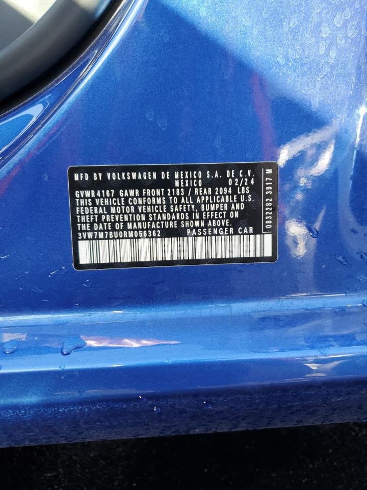 Photo 12 of 2024 VOLKSWAGEN JETTA SE (VIN 3VW7M7BU0RM056362)