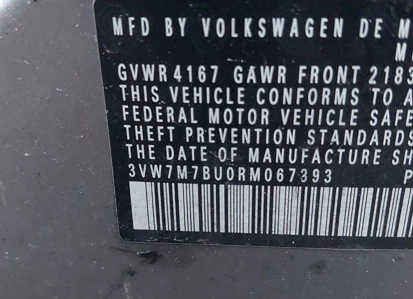 Photo 9 of 2024 Volkswagen Jetta 1.5T SE (VIN 3VW7M7BU0RM067393)