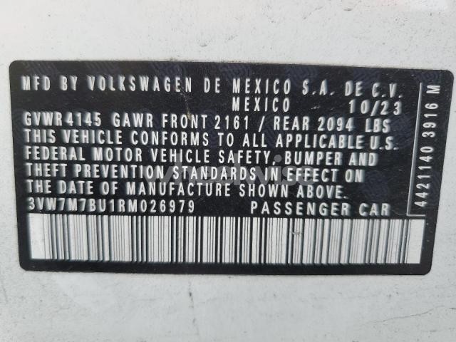 2024 VOLKSWAGEN JETTA SE (VIN 3VW7M7BU1RM026979) main photo