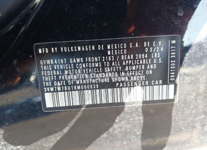 Photo 9 of 2024 Volkswagen Jetta 1.5T SE (VIN 3VW7M7BU1RM060839)
