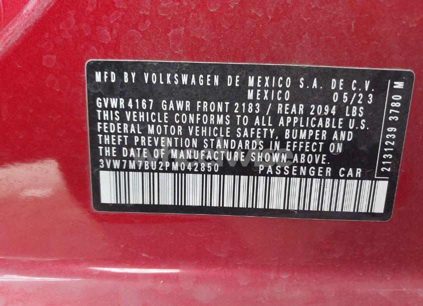 Photo 9 of 2023 Volkswagen Jetta 1.5T SE (VIN 3VW7M7BU2PM042850)