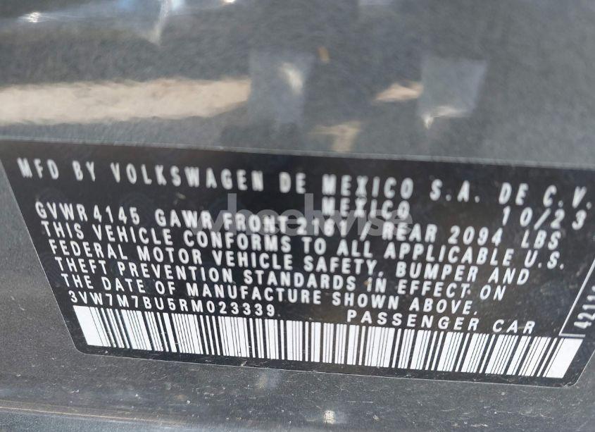 Photo 9 of 2024 Volkswagen Jetta 1.5T SE (VIN 3VW7M7BU5RM023339)