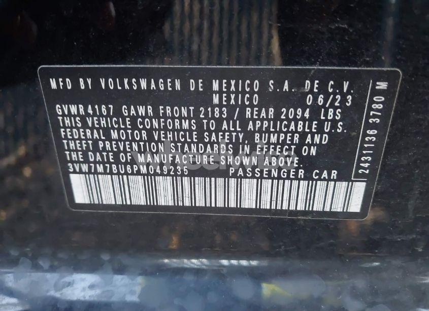 Photo 9 of 2023 Volkswagen Jetta 1.5T SE (VIN 3VW7M7BU6PM049235)
