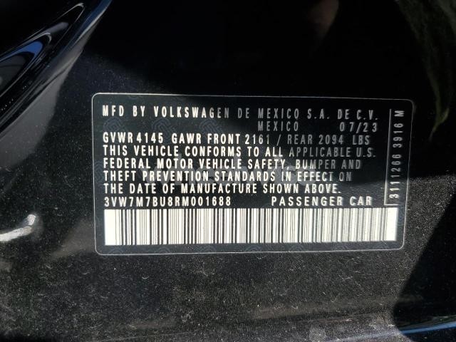 Photo 8 of 2024 VOLKSWAGEN JETTA SE (VIN 3VW7M7BU8RM001688)