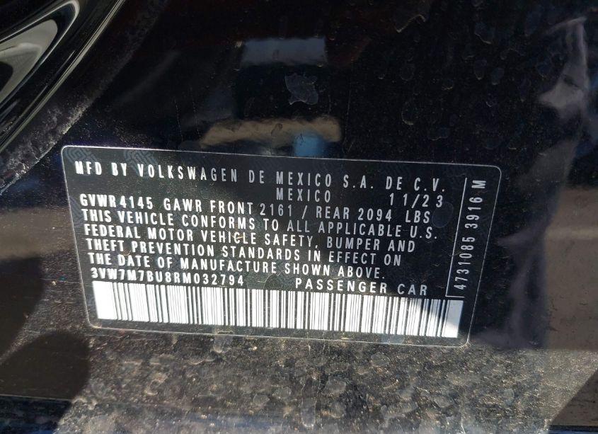 Photo 9 of 2024 Volkswagen Jetta 1.5T SE (VIN 3VW7M7BU8RM032794)