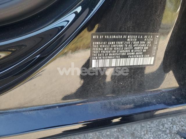 Photo 4 of 2024 VOLKSWAGEN JETTA SE (VIN 3VW7M7BUXRM041755)