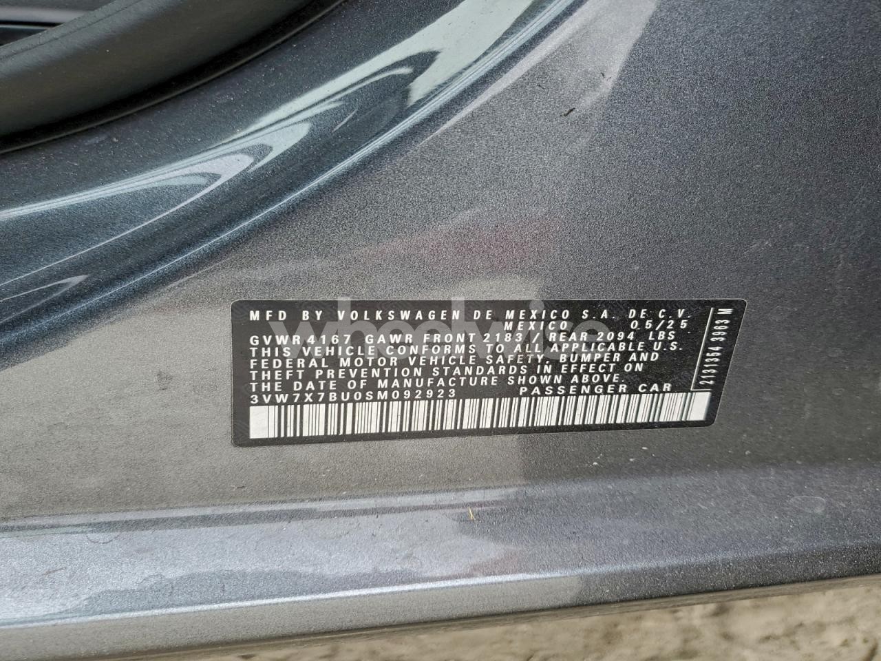 Photo 13 of 2025 VOLKSWAGEN JETTA SE (VIN 3VW7X7BU0SM092923)