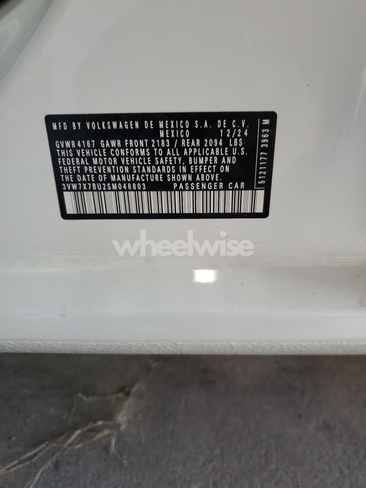 Photo 13 of 2025 VOLKSWAGEN JETTA SE (VIN 3VW7X7BU2SM046803)