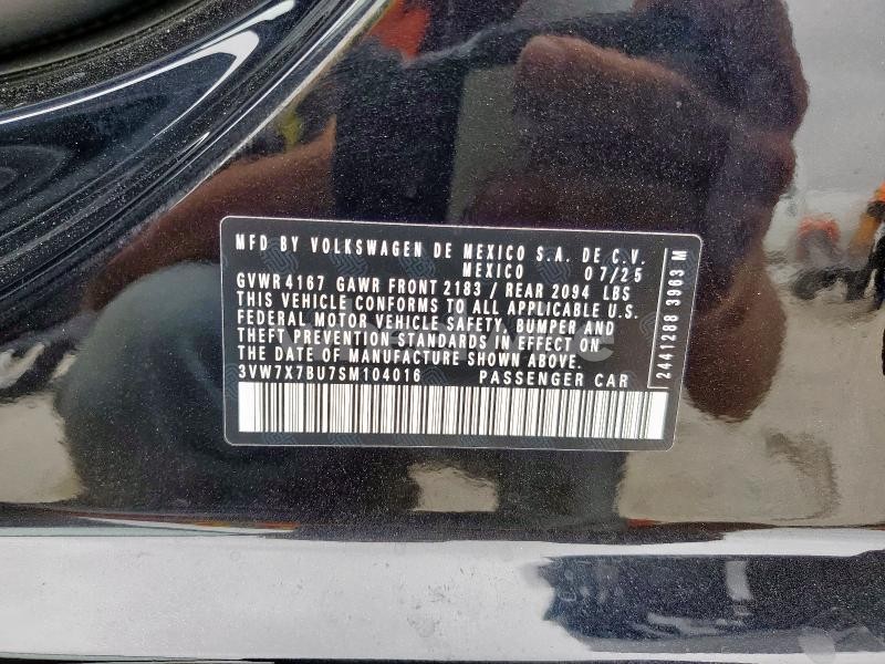 Photo 8 of 2025 VOLKSWAGEN JETTA SE (VIN 3VW7X7BU7SM104016)