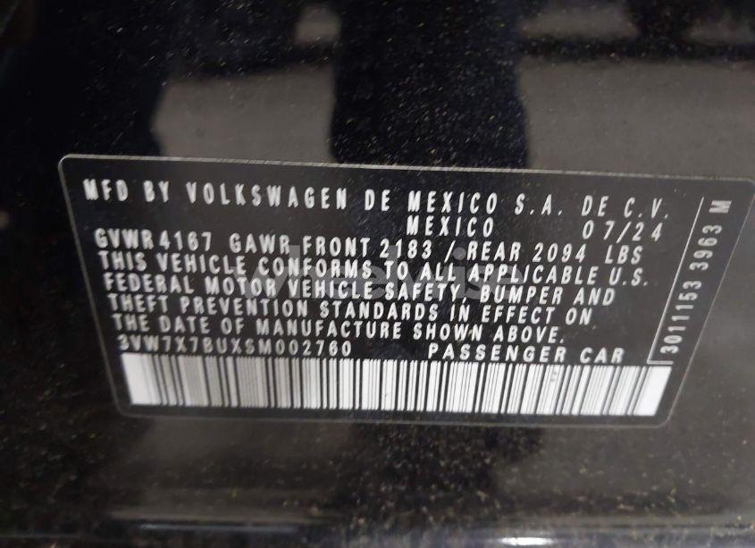 Photo 9 of 2025 Volkswagen Jetta 1.5T SE (VIN 3VW7X7BUXSM002760)