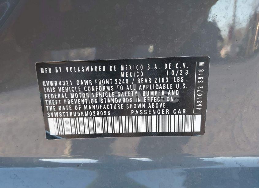 Photo 9 of 2024 Volkswagen Jetta GLI 40TH ANNIVERSARY EDITION (VIN 3VW8T7BU9RM028096)