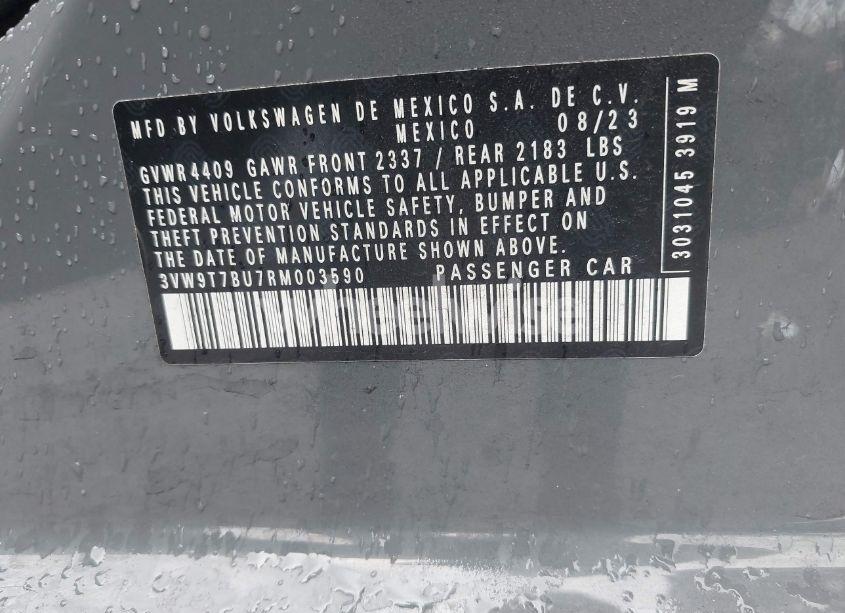 Photo 9 of 2024 Volkswagen Jetta GLI 40TH ANNIVERSARY EDITION (VIN 3VW9T7BU7RM003590)