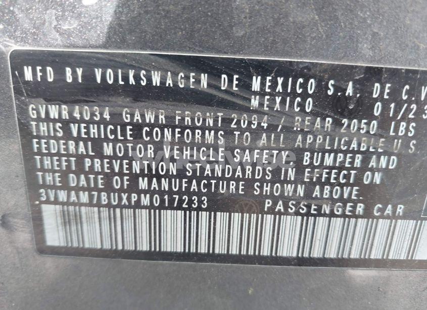 Photo 9 of 2023 Volkswagen Jetta 1.5T SPORT (VIN 3VWAM7BUXPM017233)