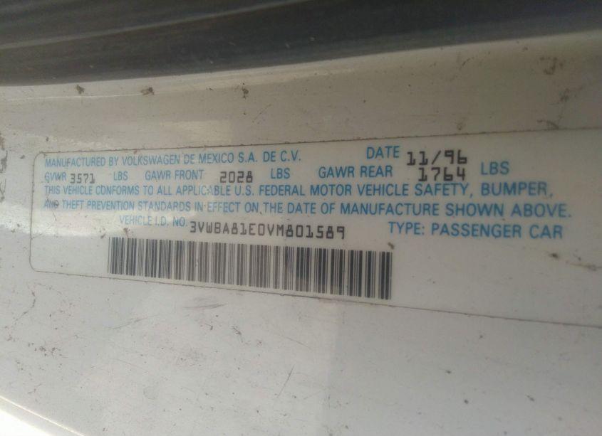 Photo 9 of 1997 Volkswagen Cabrio HIGHLINE (A4)/HIGHLINE (M5) (VIN 3VWBA81E0VM801589)