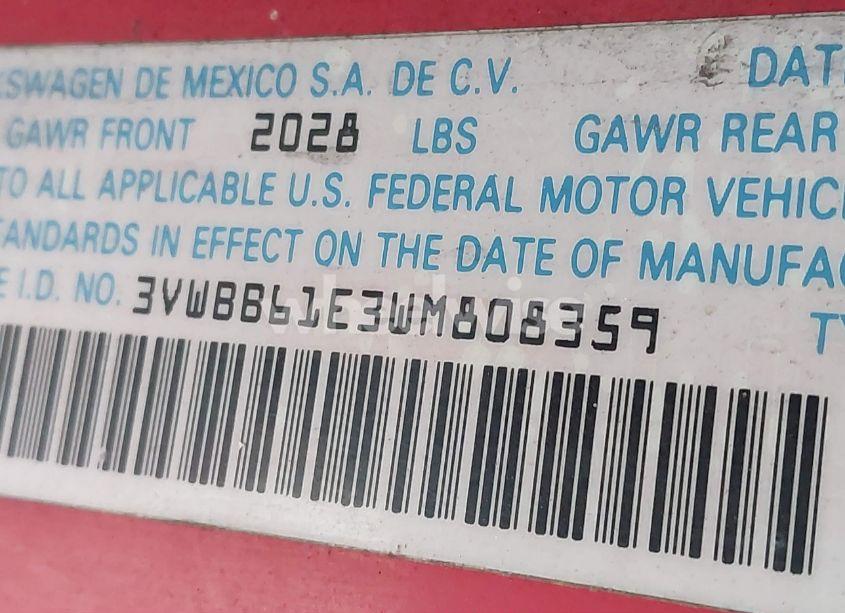 Photo 9 of 1998 Volkswagen Cabrio GLS (VIN 3VWBB61E3WM808359)