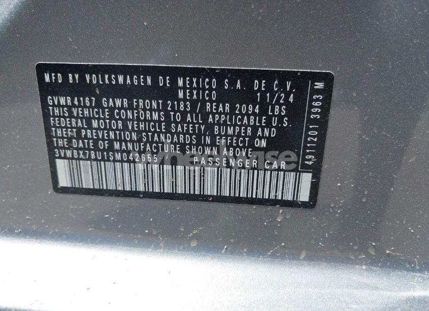 Photo 9 of 2025 Volkswagen Jetta 1.5T SPORT (VIN 3VWBX7BU1SM042655)