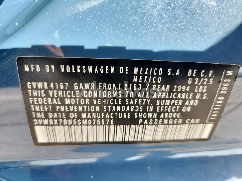 2025 VOLKSWAGEN JETTA SPORT