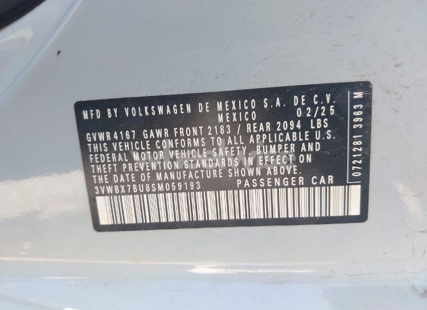 Photo 9 of 2025 Volkswagen Jetta 1.5T SPORT (VIN 3VWBX7BU8SM059193)