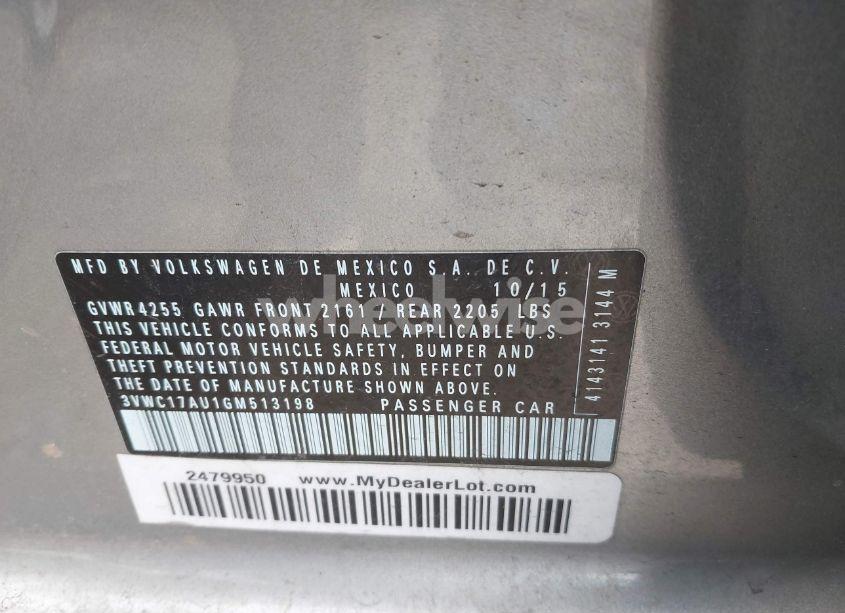 Photo 9 of 2016 Volkswagen Golf SPORTWAGEN TSI S 4-DOOR (VIN 3VWC17AU1GM513198)