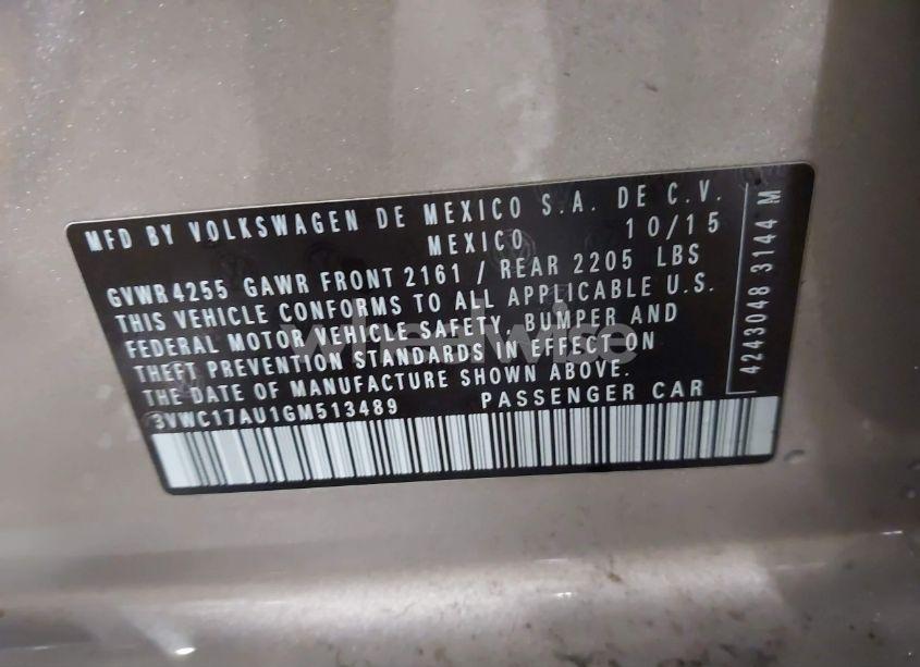 Photo 9 of 2016 Volkswagen Golf SPORTWAGEN TSI S 4-DOOR (VIN 3VWC17AU1GM513489)