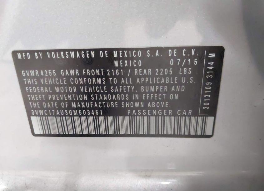 Photo 9 of 2016 Volkswagen Golf SPORTWAGEN TSI SE 4-DOOR (VIN 3VWC17AU3GM503451)