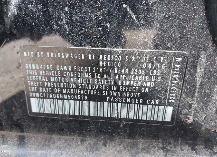 Photo 9 of 2017 Volkswagen Golf SPORTWAGEN TSI SEL (VIN 3VWC17AU6HM504529)