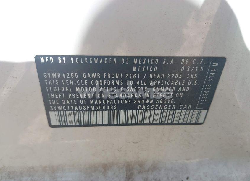 Photo 9 of 2015 Volkswagen Golf SPORTWAGEN TSI S 4-DOOR (VIN 3VWC17AU8FM506389)