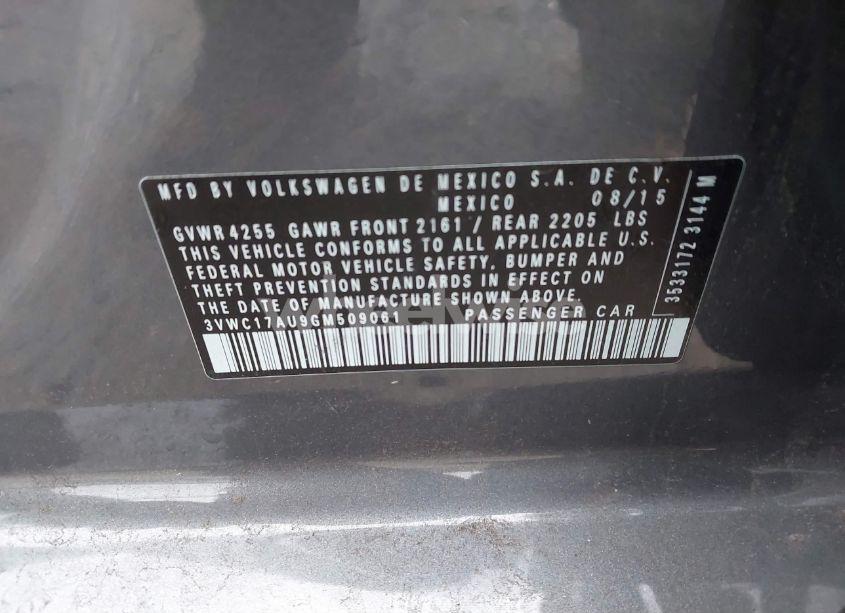 Photo 9 of 2016 Volkswagen Golf SPORTWAGEN TSI S 4-DOOR (VIN 3VWC17AU9GM509061)