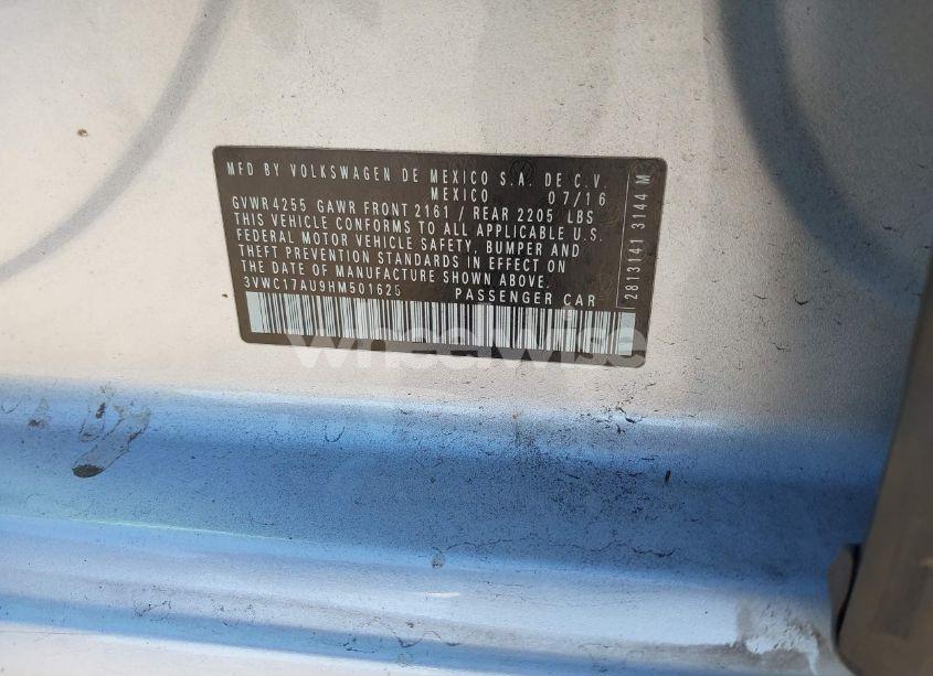 Photo 9 of 2017 Volkswagen Golf SPORTWAGEN TSI S (VIN 3VWC17AU9HM501625)