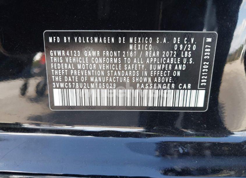 Photo 9 of 2020 Volkswagen Jetta (VIN 3VWC57BU2LM105029)