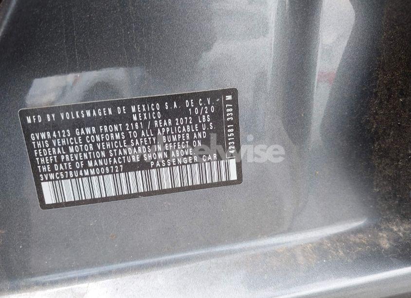 Photo 9 of 2021 Volkswagen Jetta 1.4T R-LINE/1.4T S/1.4T SE (VIN 3VWC57BU4MM009727)