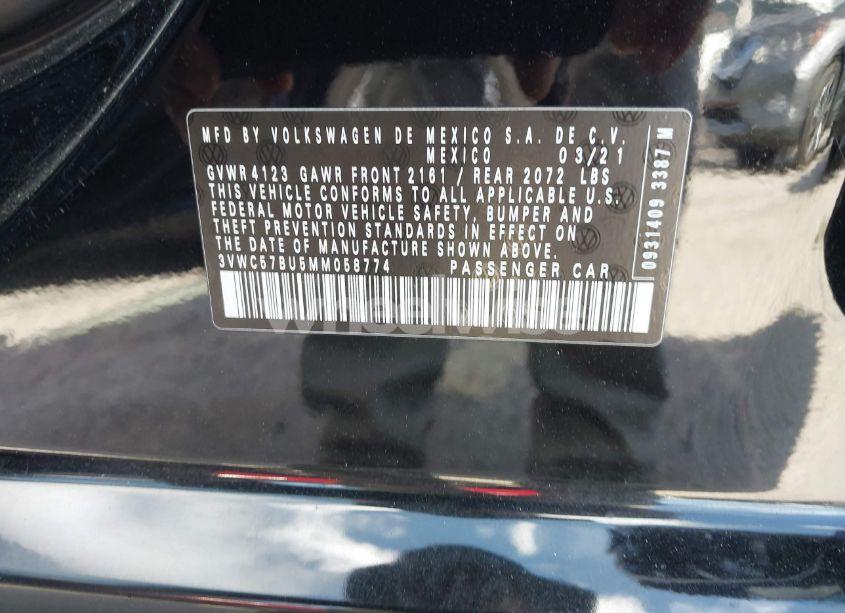 Photo 9 of 2021 Volkswagen Jetta 1.4T R-LINE/1.4T S/1.4T SE (VIN 3VWC57BU5MM058774)