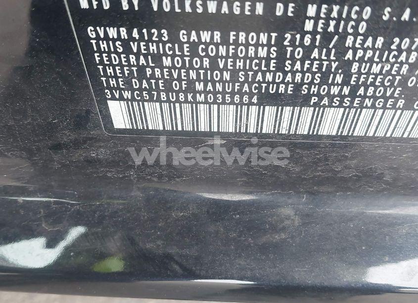 Photo 9 of 2019 Volkswagen Jetta 1.4T R-LINE/1.4T S/1.4T SE (VIN 3VWC57BU8KM035664)