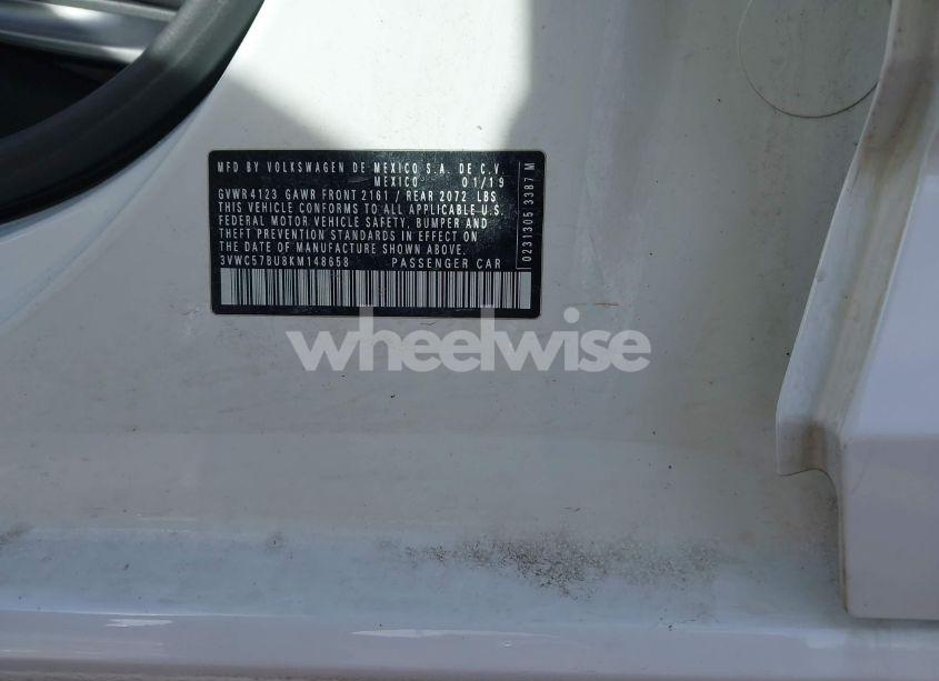 Photo 9 of 2019 Volkswagen Jetta 1.4T R-LINE/1.4T S/1.4T SE (VIN 3VWC57BU8KM148658)
