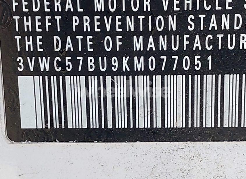 Photo 9 of 2019 Volkswagen Jetta 1.4T R-LINE/1.4T S/1.4T SE (VIN 3VWC57BU9KM077051)