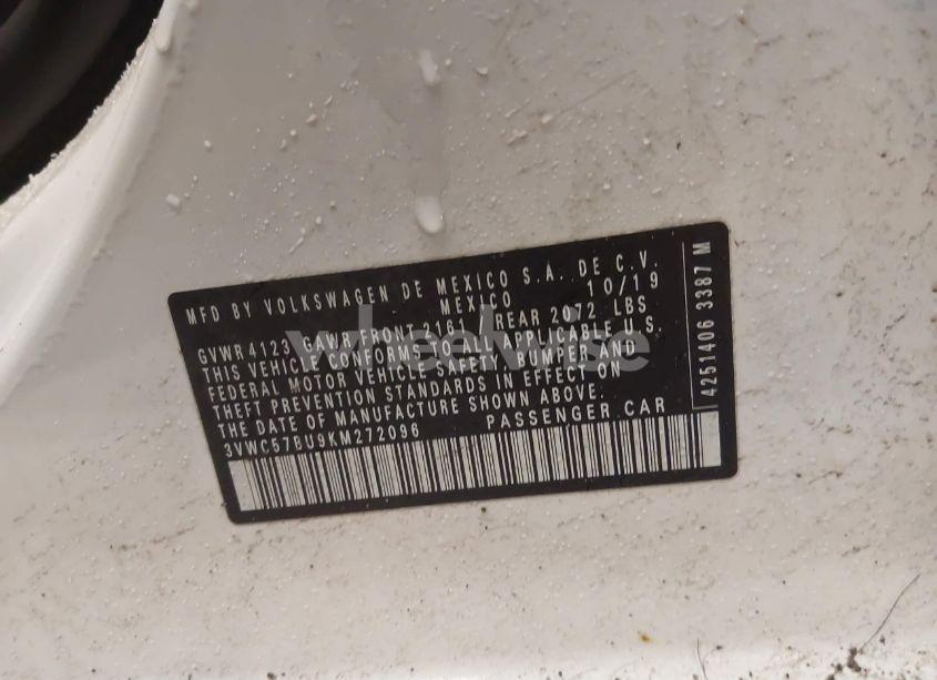 Photo 9 of 2019 Volkswagen Jetta 1.4T R-LINE/1.4T S/1.4T SE (VIN 3VWC57BU9KM272096)