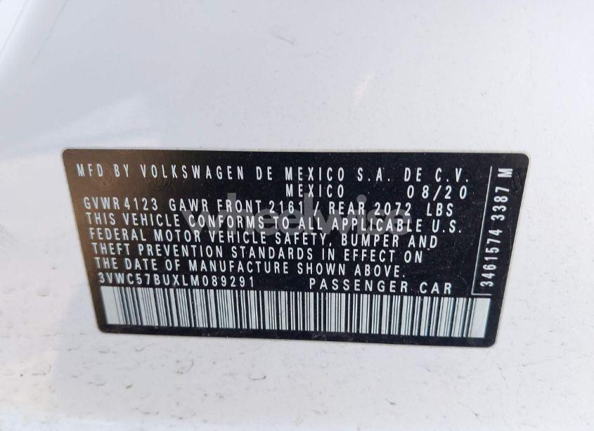 Photo 9 of 2020 Volkswagen Jetta 1.4T R-LINE/1.4T S/1.4T SE (VIN 3VWC57BUXLM089291)