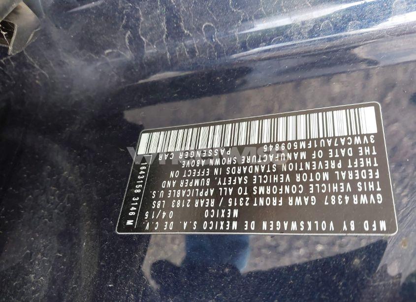 Photo 9 of 2015 Volkswagen Golf SPORTWAGEN TDI SEL 4-DOOR (VIN 3VWCA7AU1FM509845)