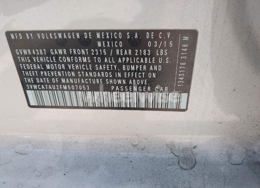 Photo 9 of 2015 Volkswagen Golf SPORTWAGEN TDI SE 4-DOOR (VIN 3VWCA7AU2FM507053)